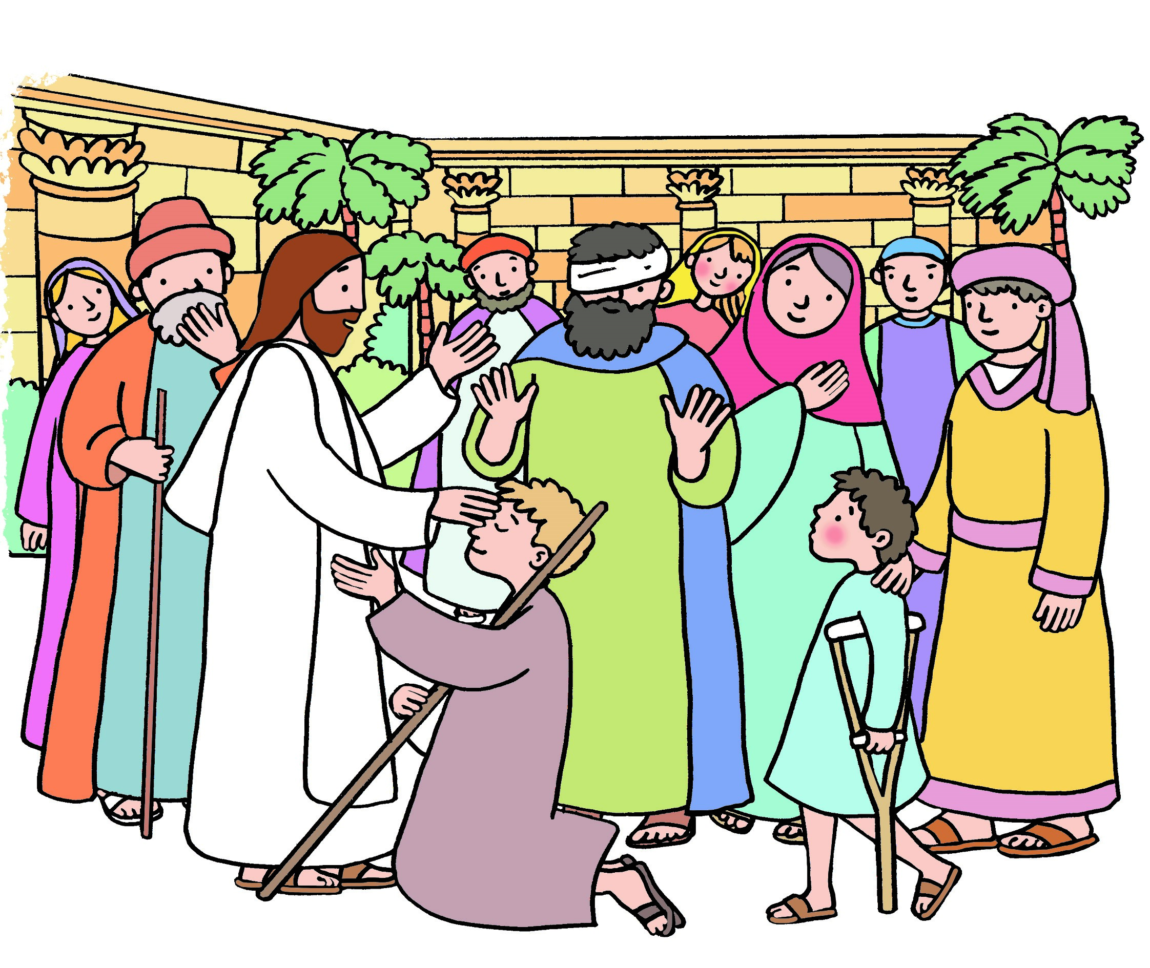 Jésus appelle ses amis et leur