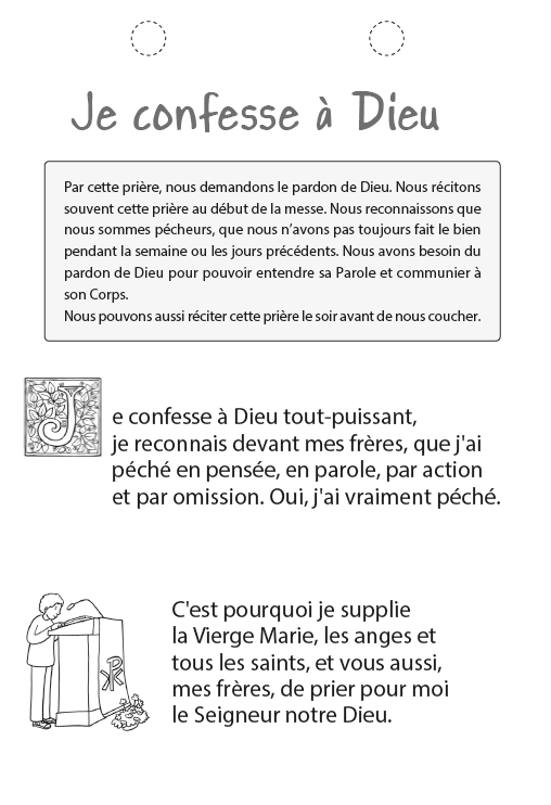 Je confesse à Dieu Catéchisme Emmanuel