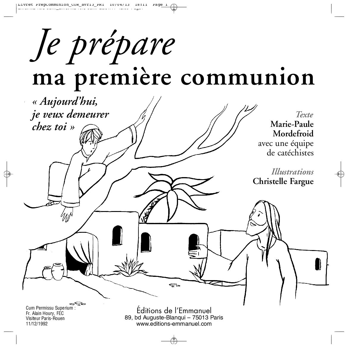 Je Prépare Ma Première Communion - Catéchisme Emmanuel